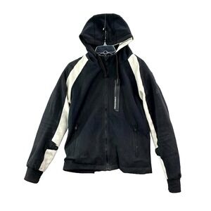 Speed and Strength Jacket Mens Small Black Hooded Vault Armor Motorbike Riding